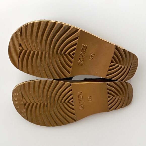 TROENTORP Raphael Blue Clogs Sz 42 Classic Swedish Leather Strap/ Buckle Mules - Picture 9 of 10